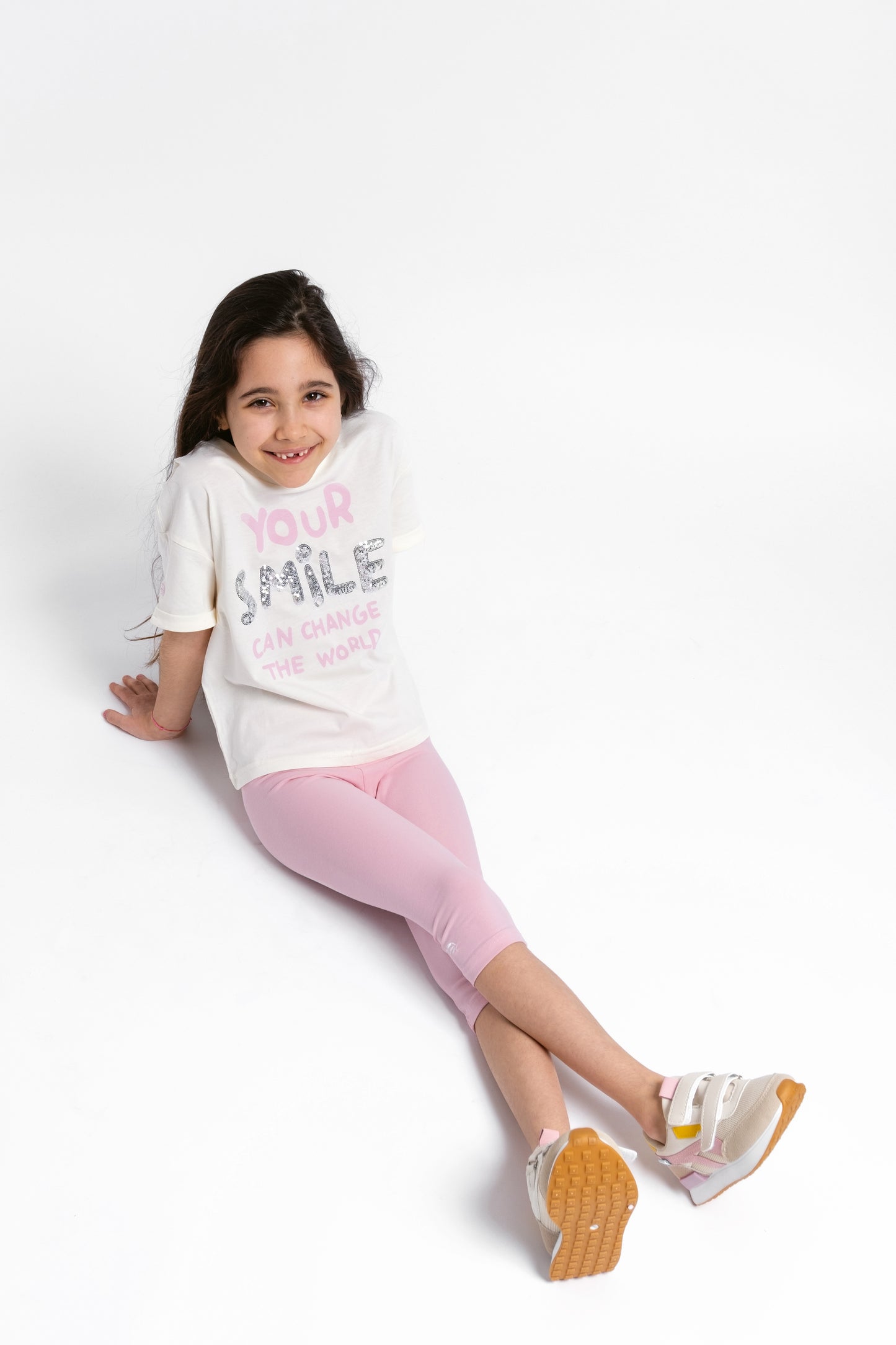 Cherubino Back-to-School Pastel Pink Leggings for Girls - Perfect for Kindergarten, Daycare & Everyday Play