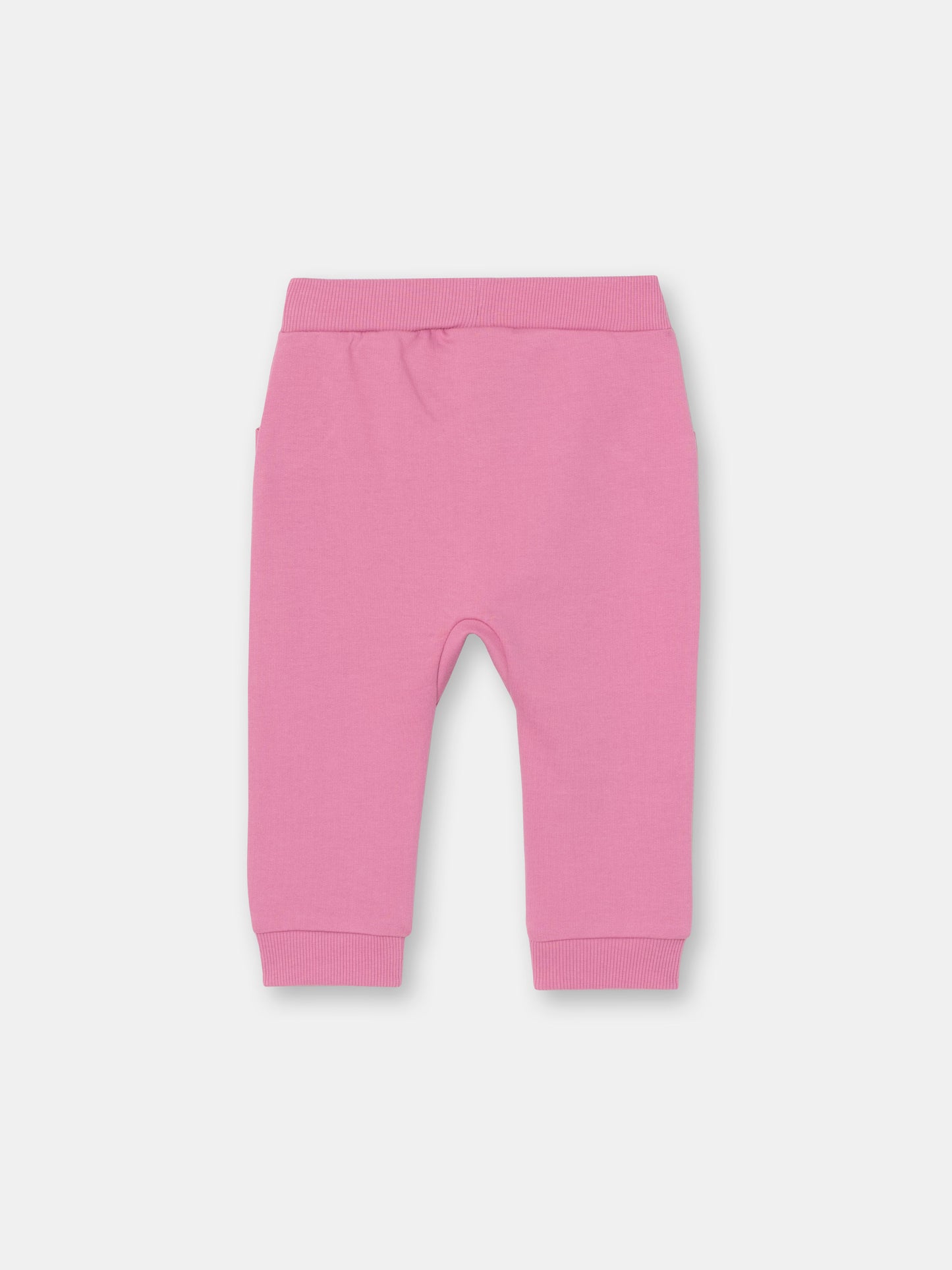 Ruffle Pocket Ribbed Cuff Joggers (in Solid) - Raspberry