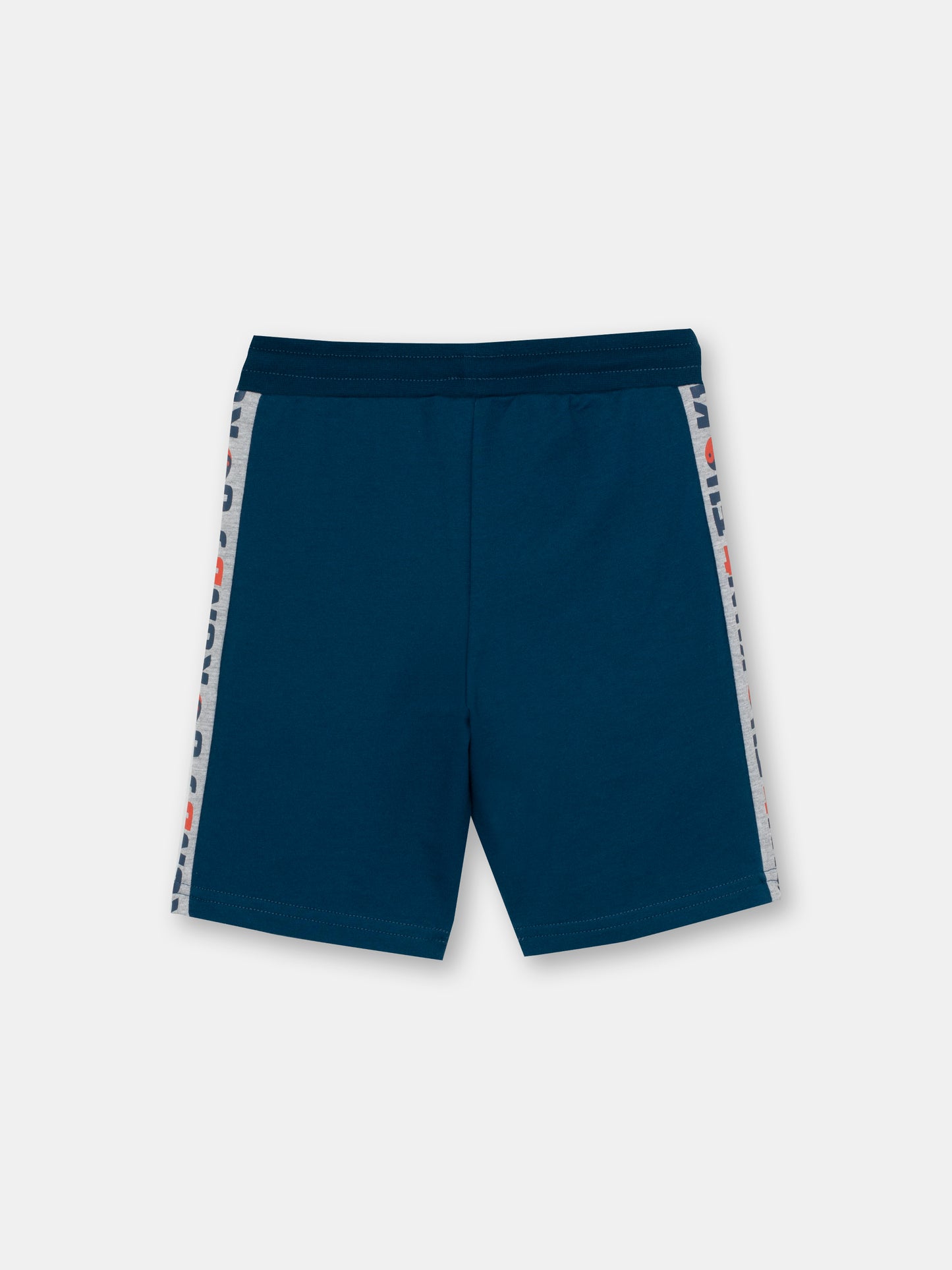 CWKB 70074-39-283 - Cherubino boys emerald shorts with kung fu print - back