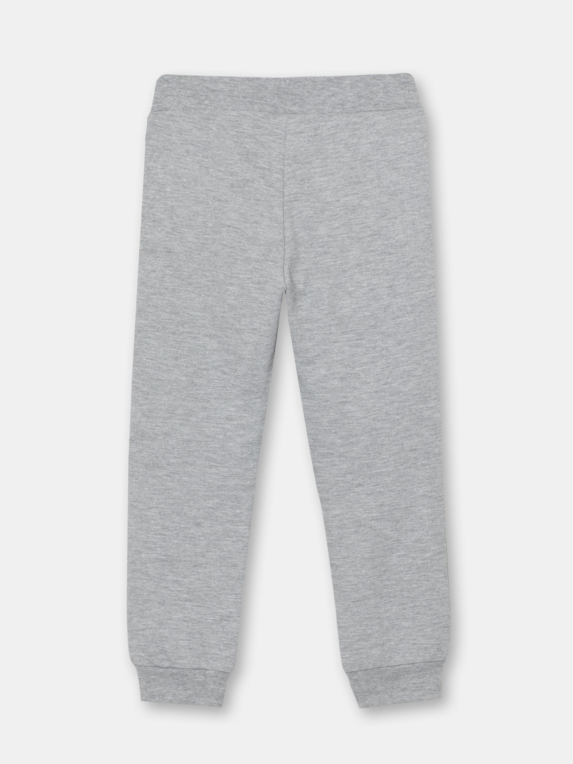 CWKB 70076-11-283 - Cherubino boys light grey melange pants with kung fu eyes print - back