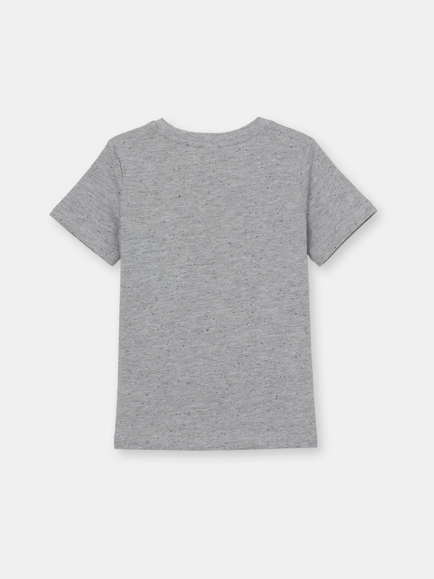Boys Grey T-shirt with Lumbearjack Print