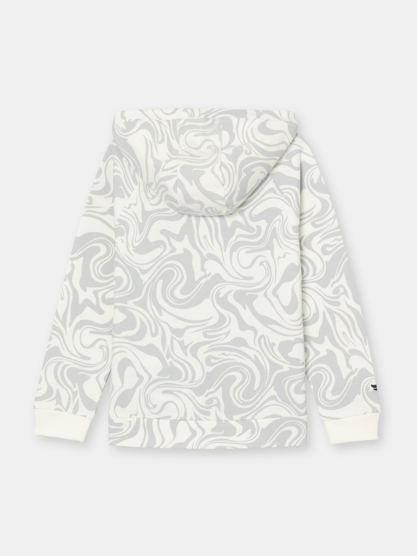 Hoodie Sweatshirt in (Galaxy) Pattern - White