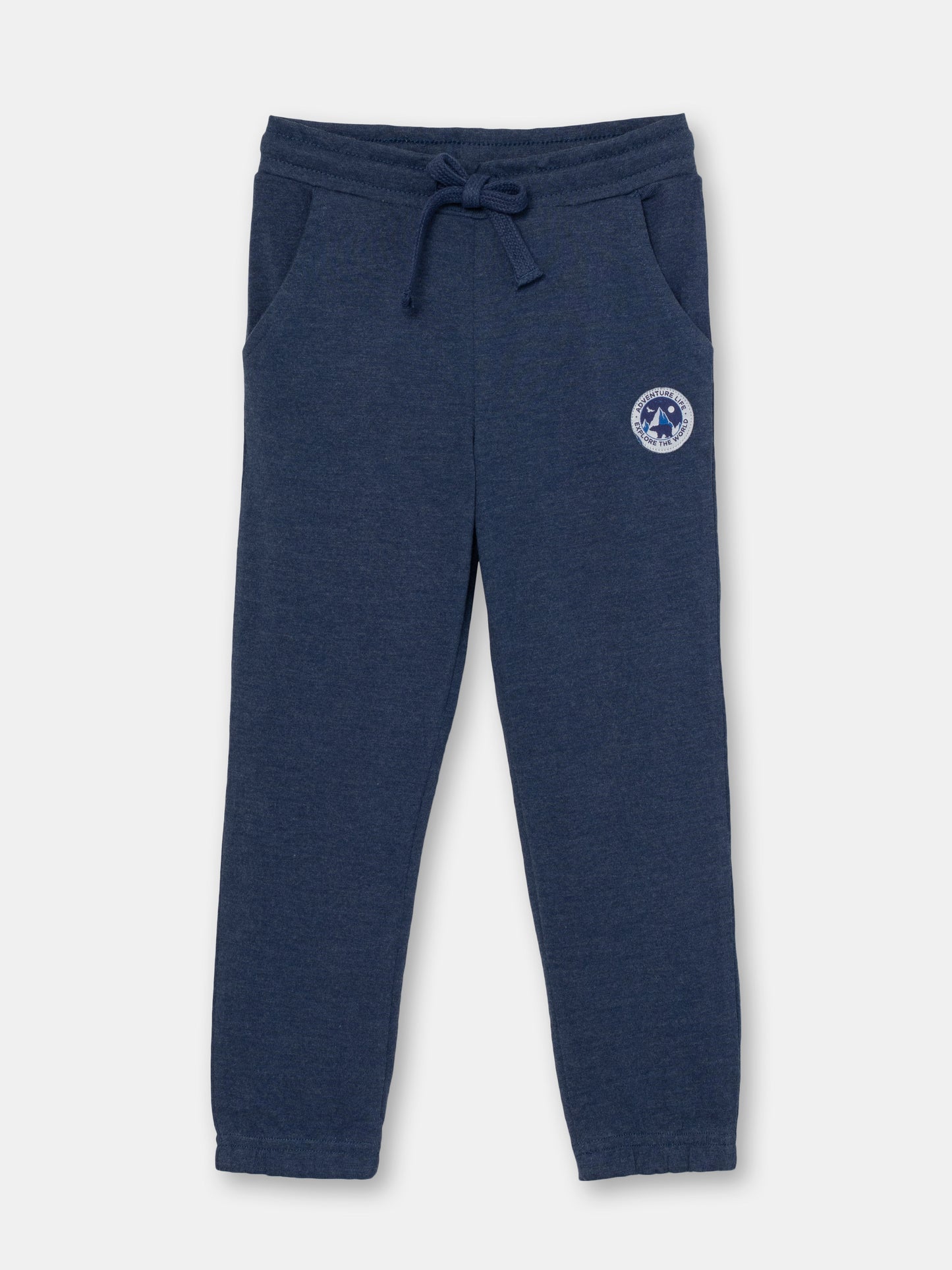 Boys Dark Blue Pants with Adventure Explorer Logo