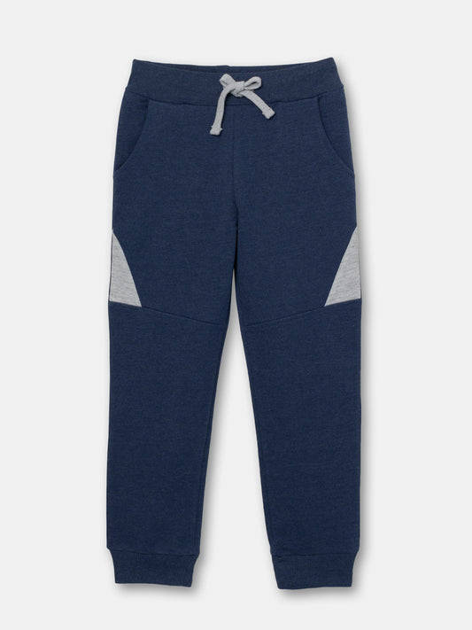 Boys Dark Blue French Terry Pants