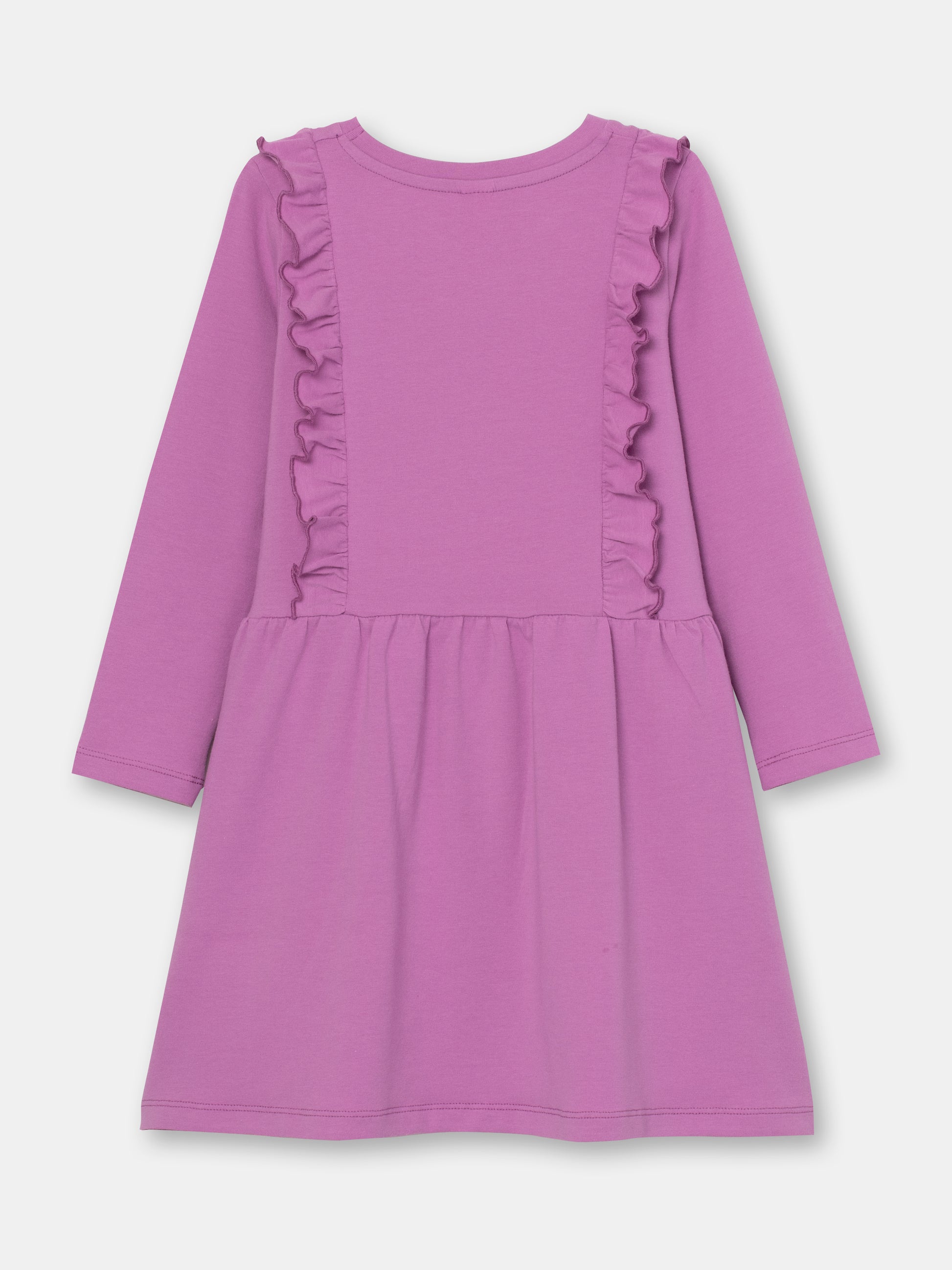 CWKG 62813-44-282 - Cherubino girls violet dress with flower print - back