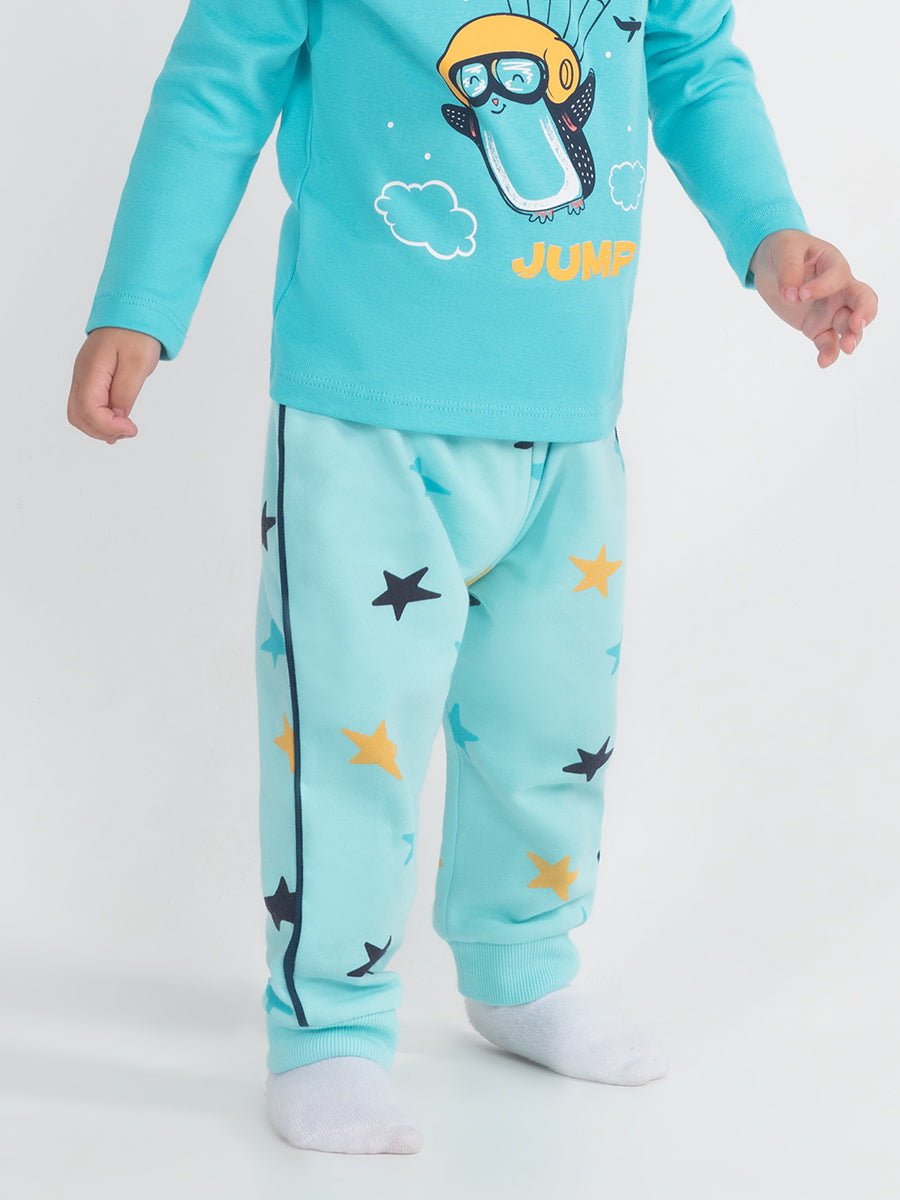 Newborn Baby Boys Atlantis Pants with Stars Print